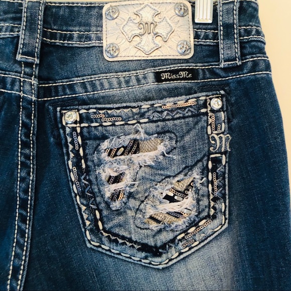 miss me distressed bootcut jeans 